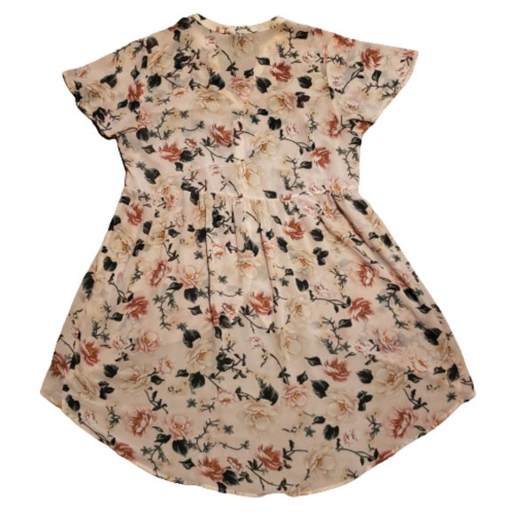 Torrid Floral Button Up Shirt Pink Green Women's 1 Lightweight Breathable Summer - Picture 2 of 9